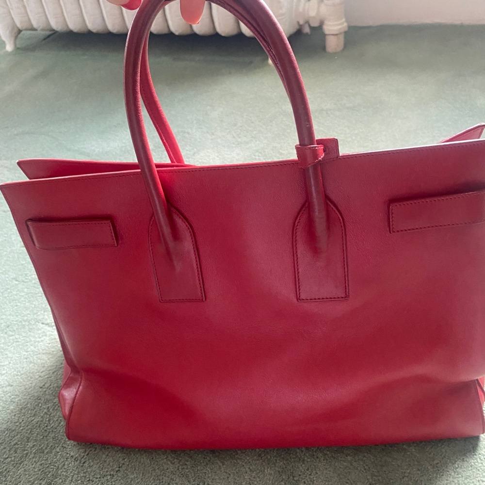 Saint Laurent LARGE Sac Du Jour, Red, YSL Hedi Slimane - Picture 4 of 16